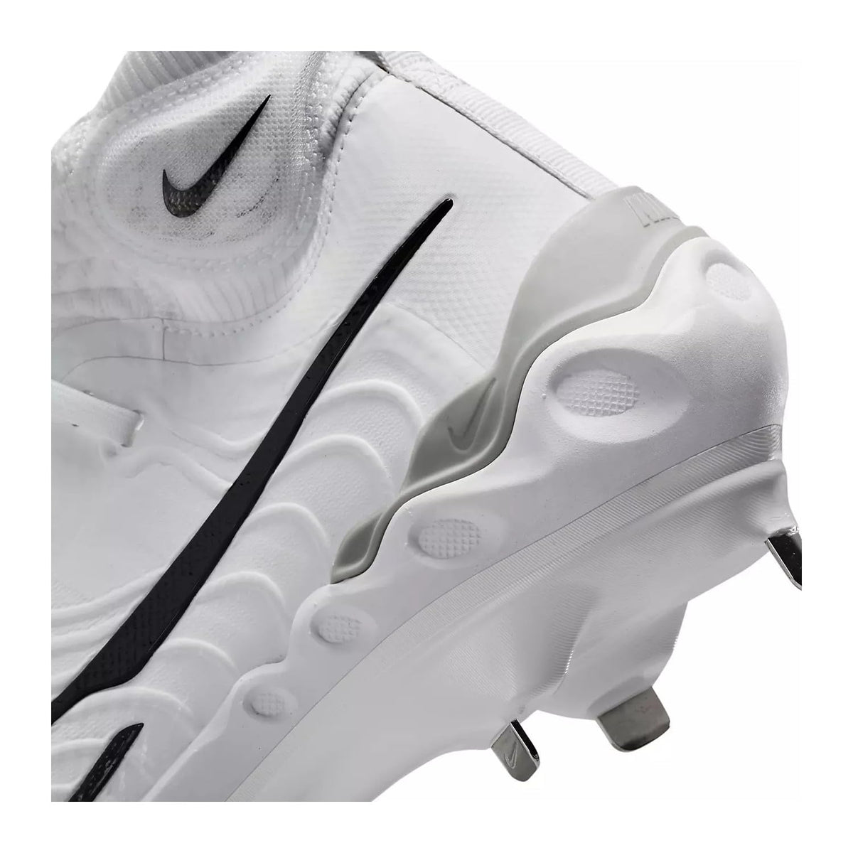 Nike Alpha Huarache NXT DJ6517-100 White-Black-Wolf Grey Men's Metal Baseball Cleats 8 US