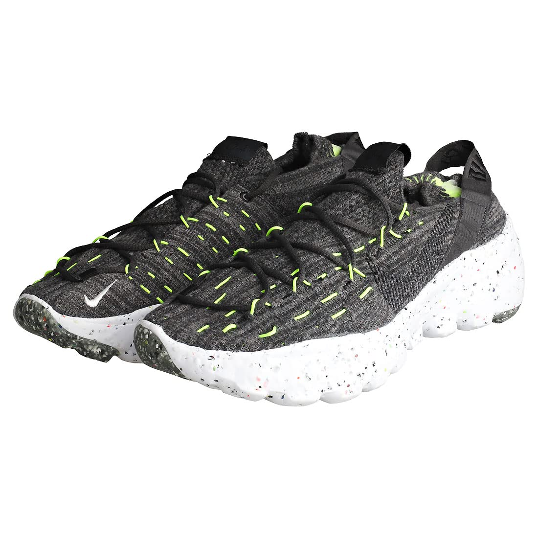 Nike mens Space Hippie 04, Black/Black-volt-white, 12