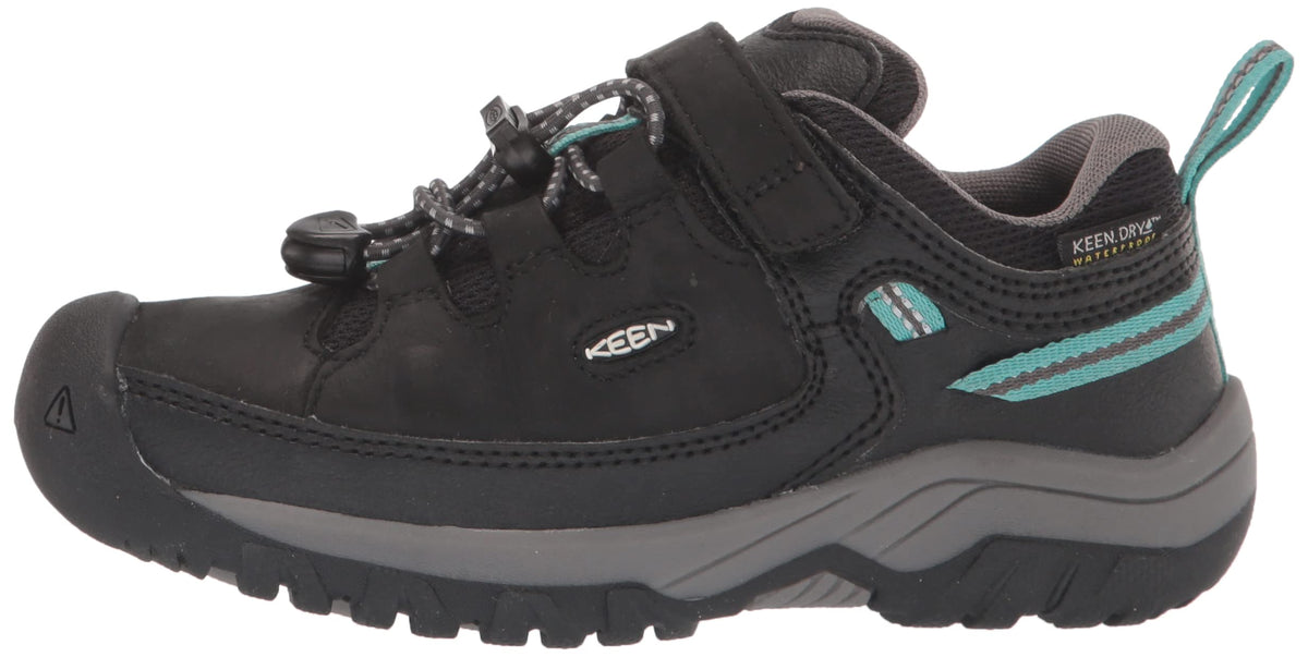 KEEN Unisex-Child Targhee Low Height Waterproof Hiking Shoe 11 Little Kid Black/Star White