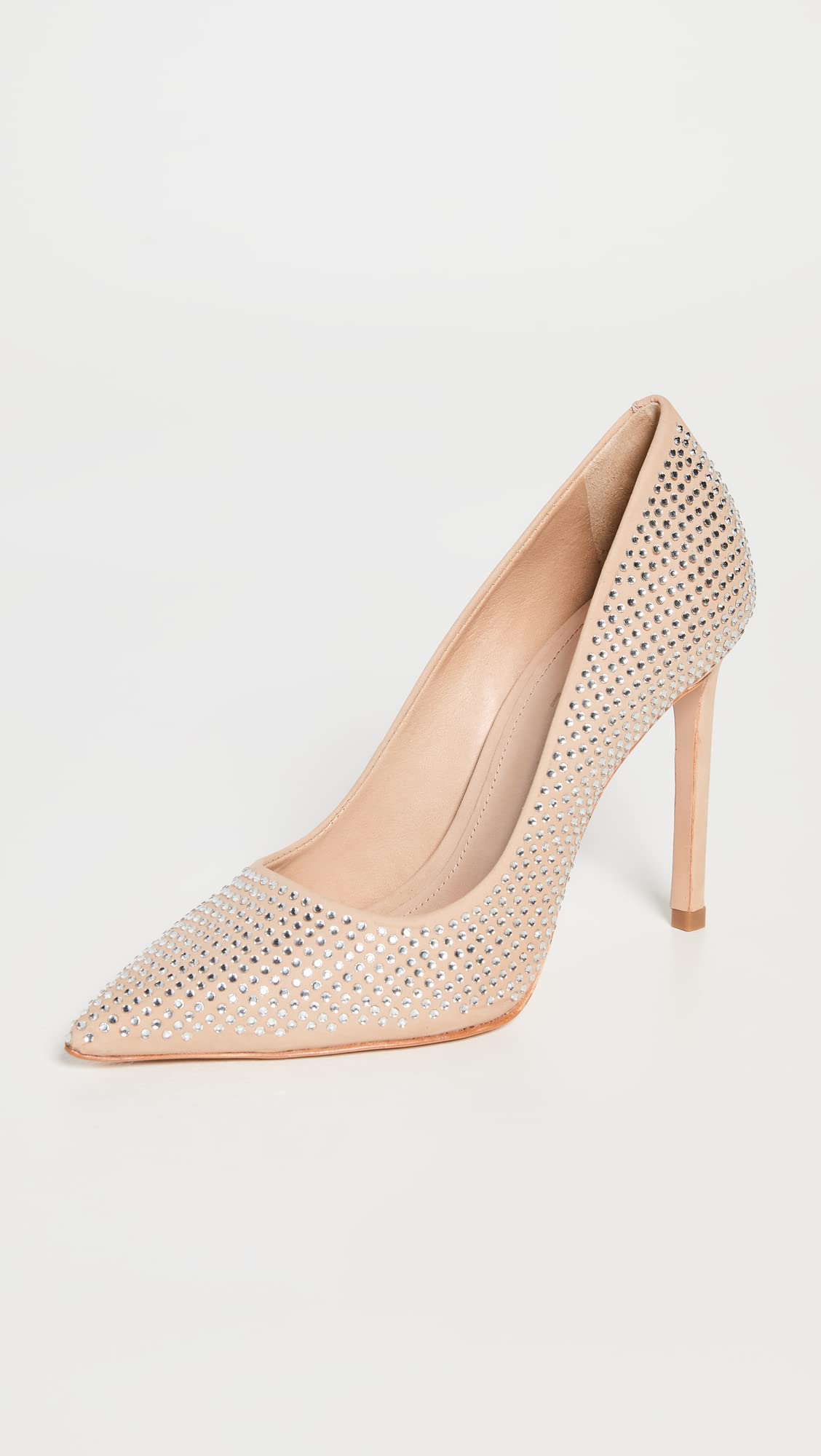 SCHUTZ Women's Sybil Pumps, Light Nude, Tan, Clear, 7.5 Medium US