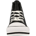 Converse Chuck Taylor All Star Platform EVA Hi Black/White Leather 5 US Junior