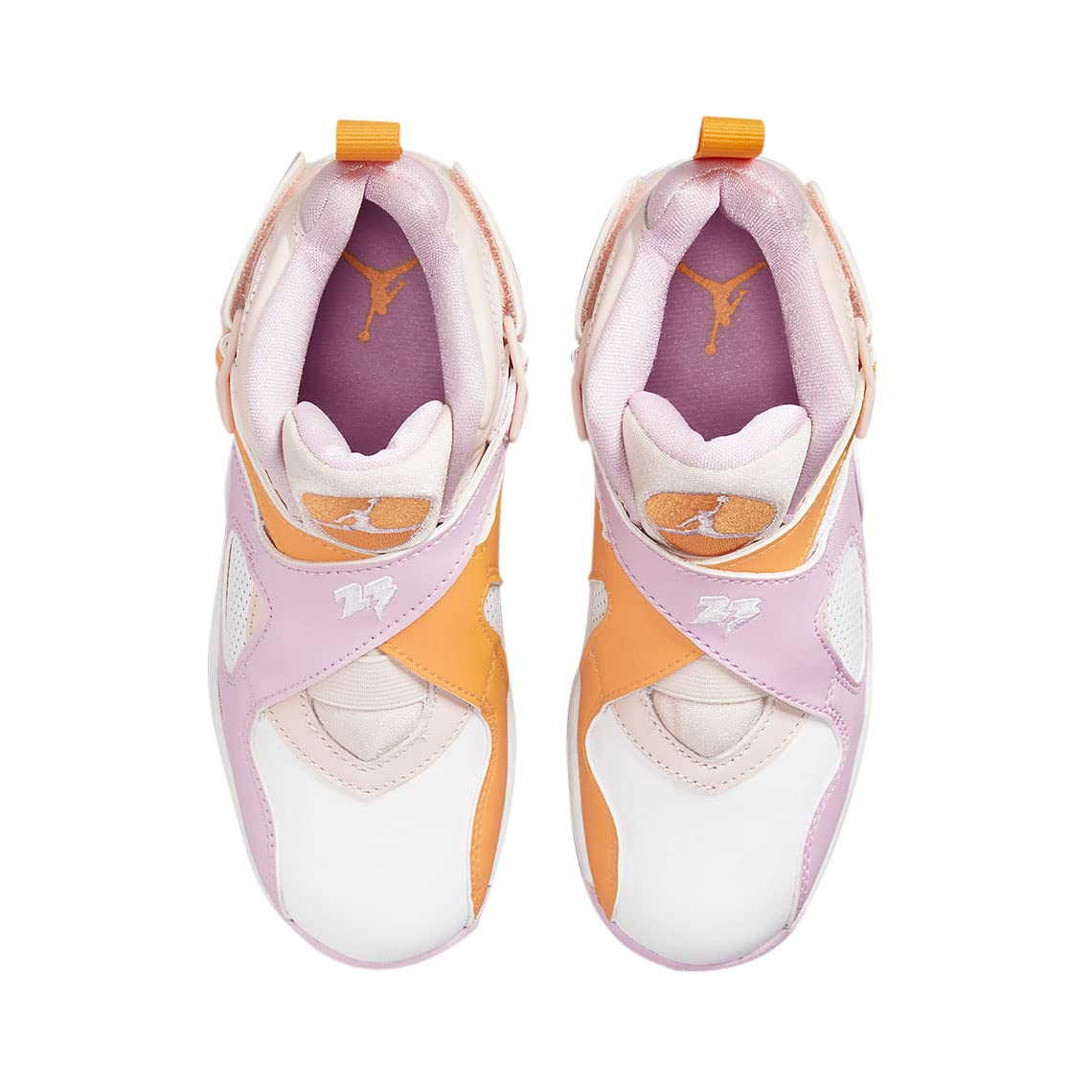 Jordan 8 Retro (Little Kid) Orange Pearl/Light Arctic Pink/White/University 1 Little Kid M