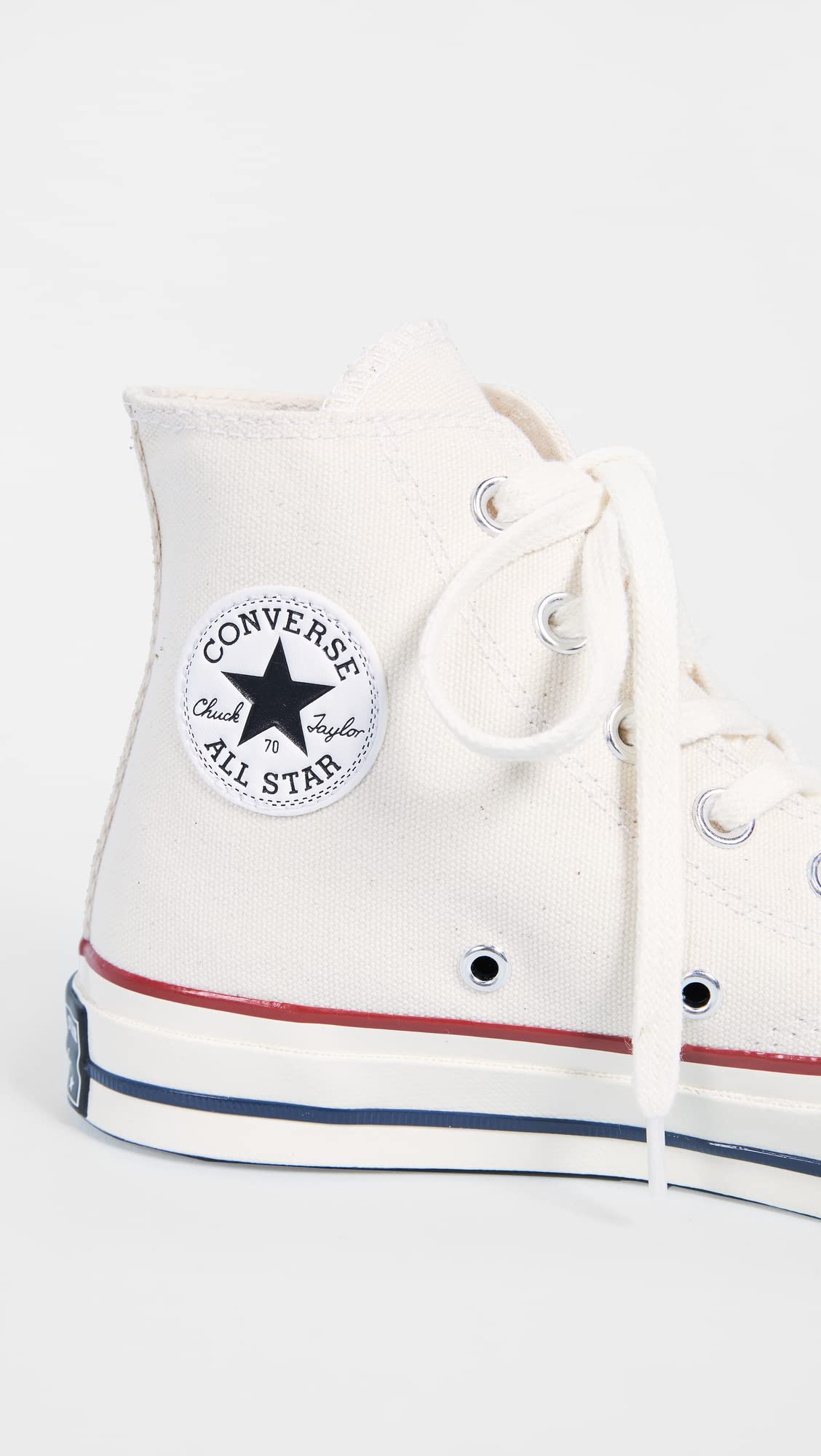 Converse All Star '70s High Top Unisex Sneakers, Parchment, Off White, 6 US Women/4 US Men