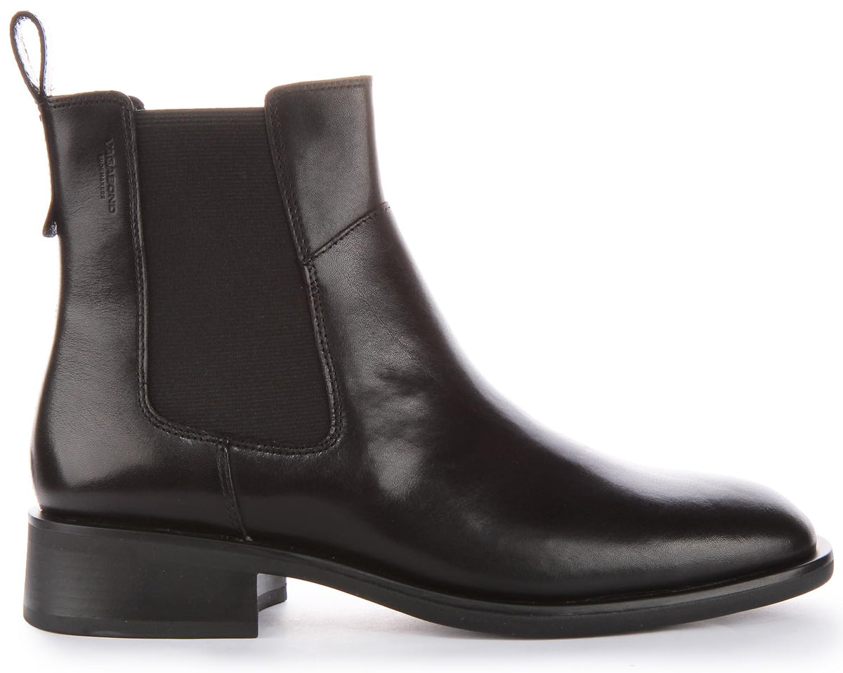 Vagabond Shoemakers Sheila Leather Chelsea Bootie Black EU 39 (US Women's 9) M