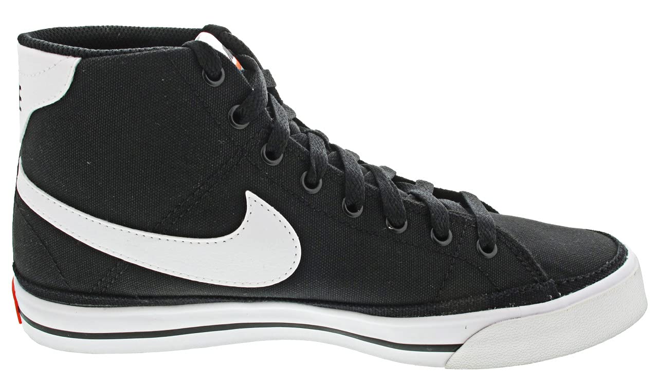 Nike Court Legacy CNVS Mid Mens Shoes Size 7.5, Color: Black/White-Black