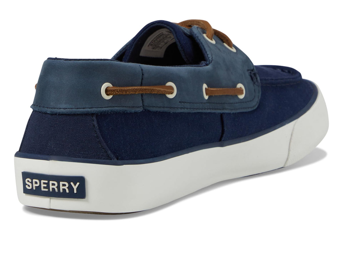Sperry Mens Shoes Men's Bahama II Seasonal Sneaker, Navy Linen, 10.5