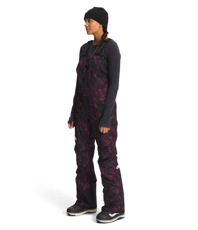 THE NORTH FACE Freedom Bib Pant - Women's Roxbury Pink Halftone Floral Print, XL/Reg