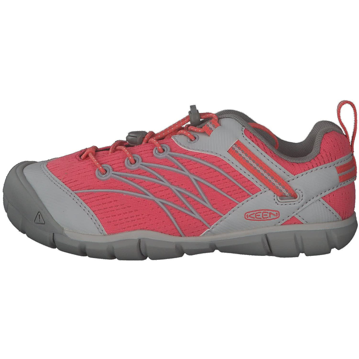 KEEN Kids' Chandler CNX Comfortable Sneakers, Drizzle/Dubarry, 2 Big Kid