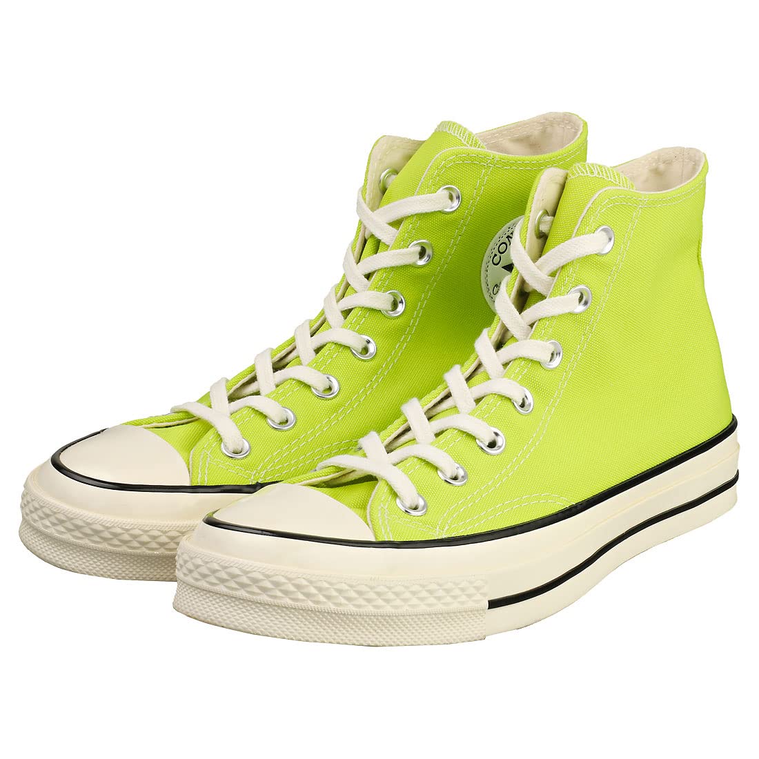 Converse Unisex Chuck Taylor 70 High Top Sneakers (Lime Twist/Egret/Black, 5)