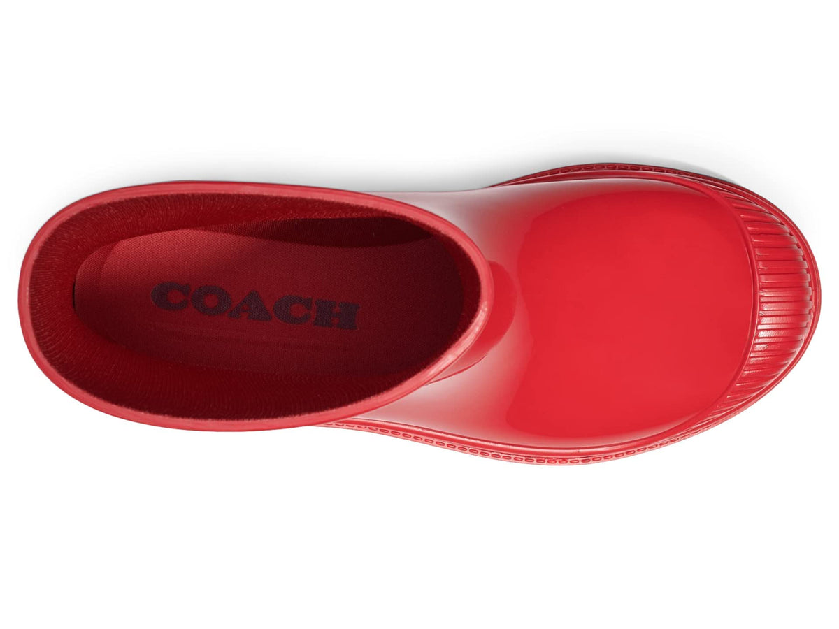 Coach Millie Rubber Rain Bootie Candy Red 11 B (M)