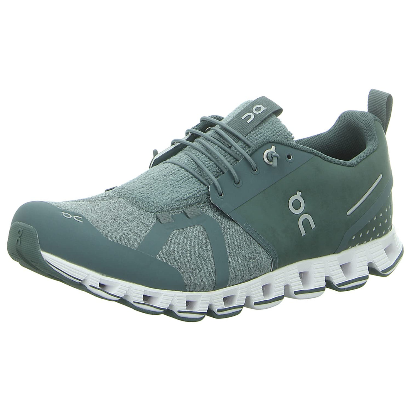 On Running Mens Cloud Terry Textile Synthetic Olive Trainers 8.5 US