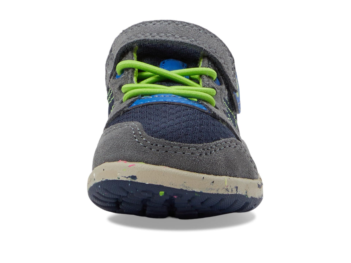Merrell Kids' Bare Steps A83 Sneaker 7 Little Kid Navy/Green