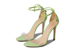 SCHUTZ Women's Josseana Dress Sandal 9 Transparente Lime Green