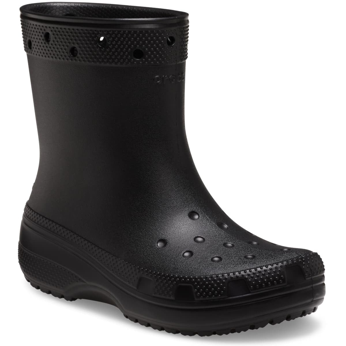 Crocs Unisex Classic Rain Boots, Black, Numeric_10 US Men