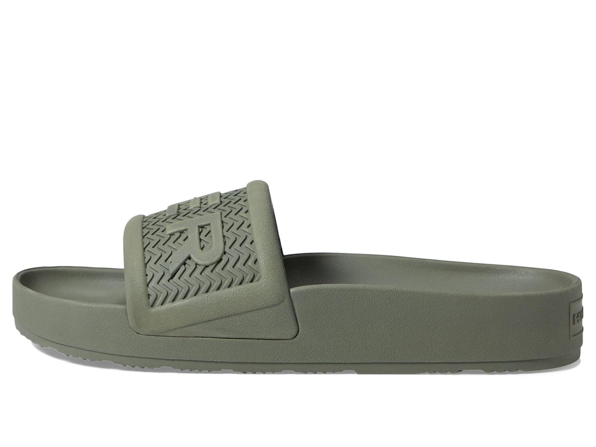 Hunter Bloom Foam Slide Lichen Green 11 M