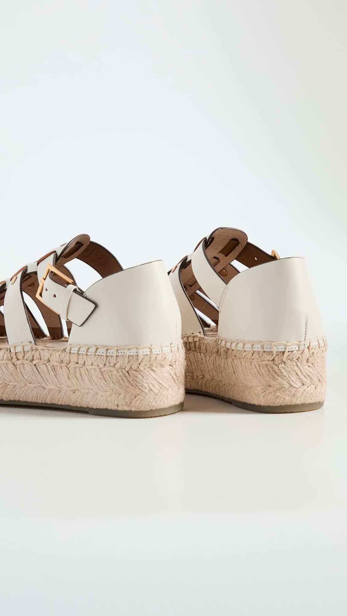 Tory Burch Women's Fisherman Flatform Espadrilles, New Ivory, Off White, 7 Medium US