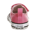 Converse Baby Girls Chuck Taylor All Star 2V Low Top Sneaker, Pink, 10 Infant