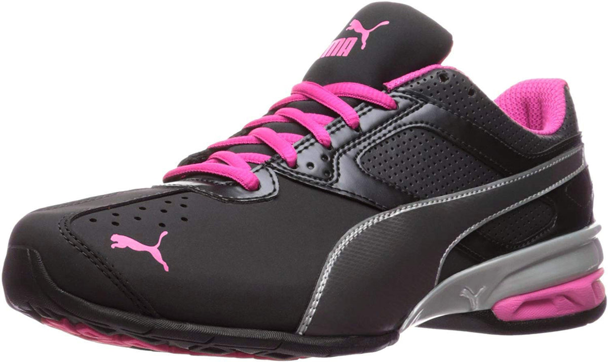 PUMA Womens Tazon 6 Cross Trainer 7.5 Puma Black-puma Silver-beetroot Purple