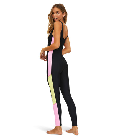 Beach Riot Ada Catsuit Pink Lemonade Color-Block SM