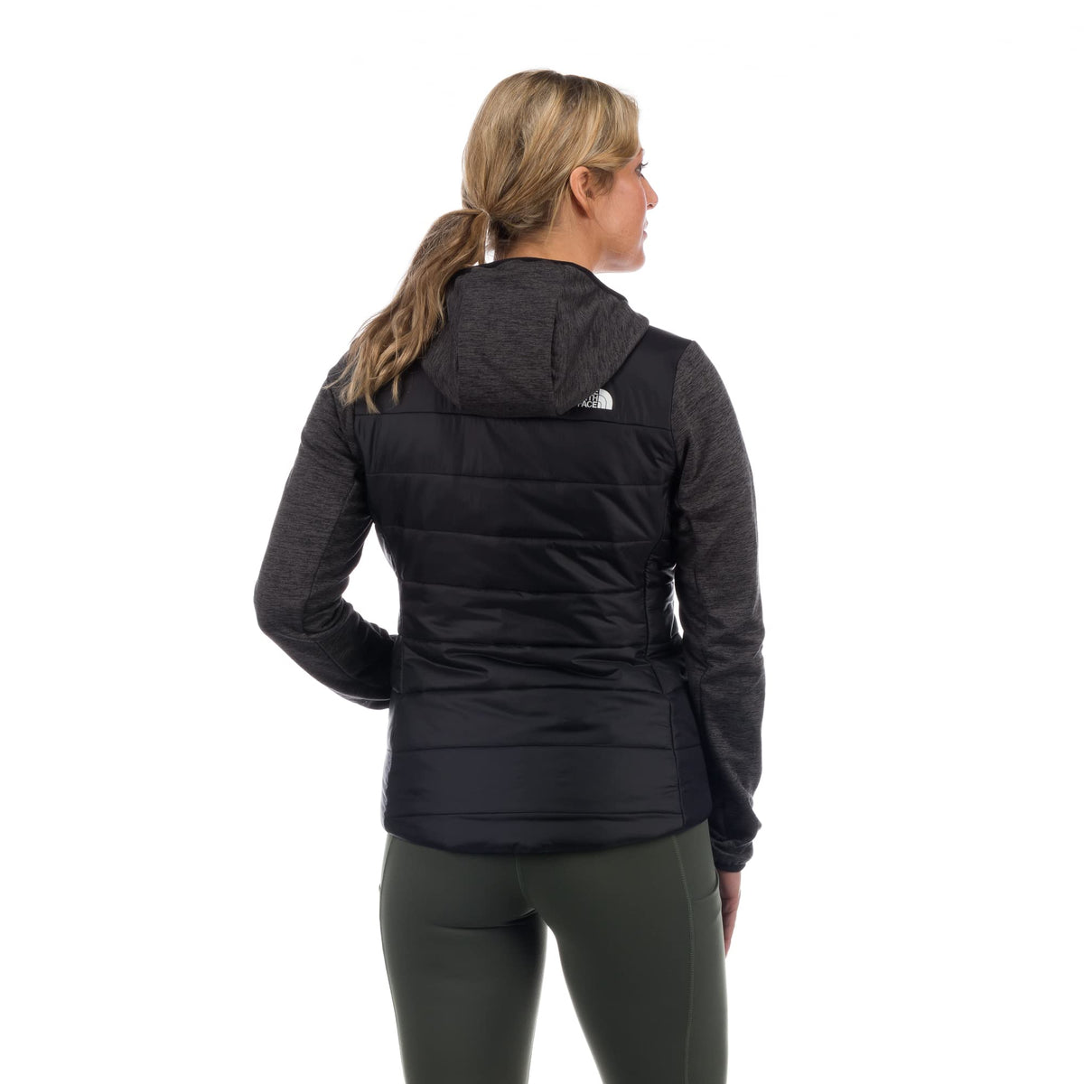 The North Face Flare Hybrid Full Zip Womens Fleece TNF Matte Black S