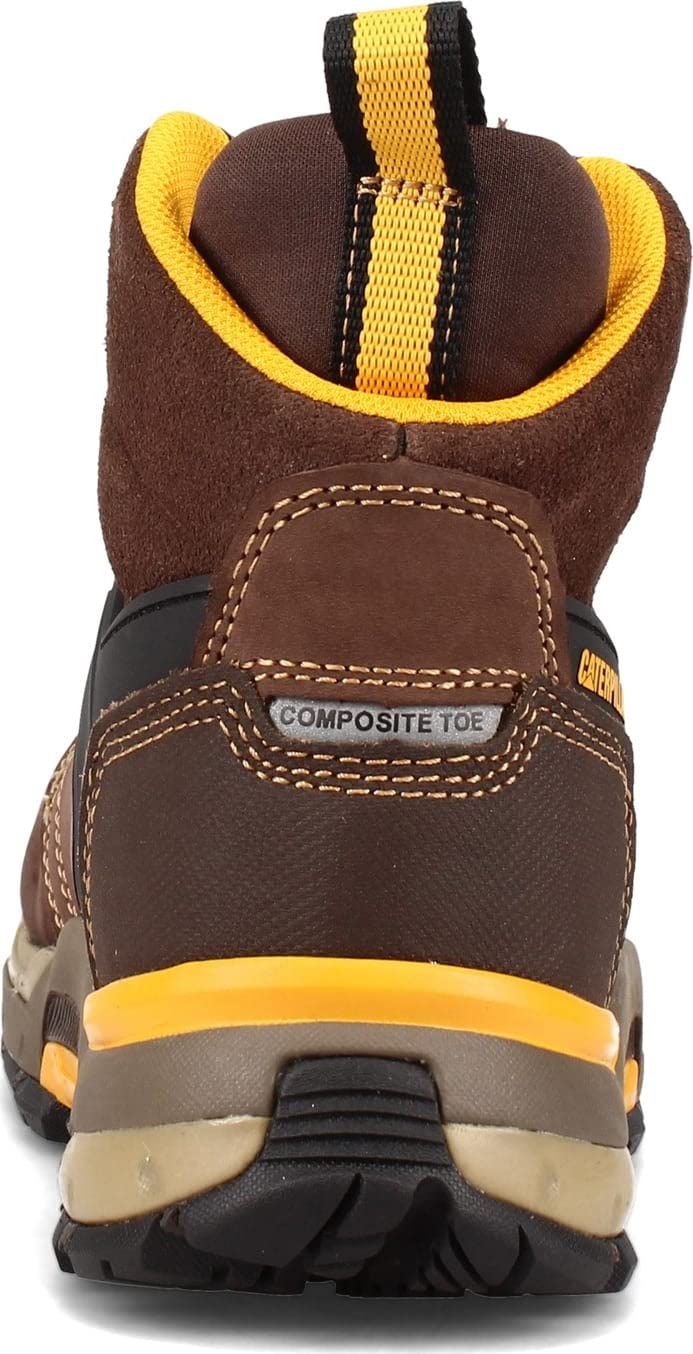 CAT Men's Caterpillar, Edge Waterproof Nano Toe Work Boot 11 Coffee Bean