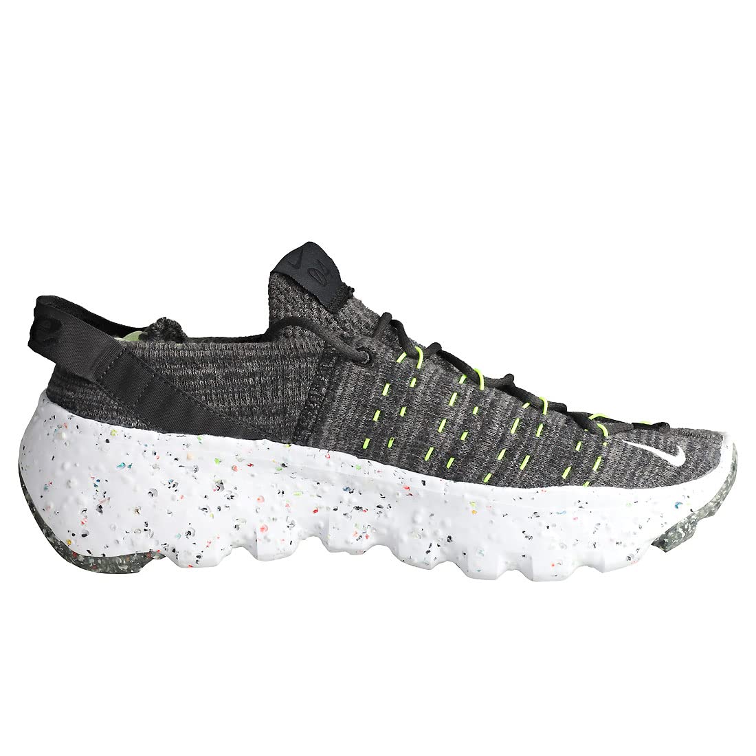 Nike mens Space Hippie 04, Black/Black-volt-white, 12