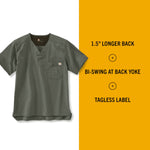 Carhartt Men's Ripstop Men's Utility Scrub Top Large Olive
