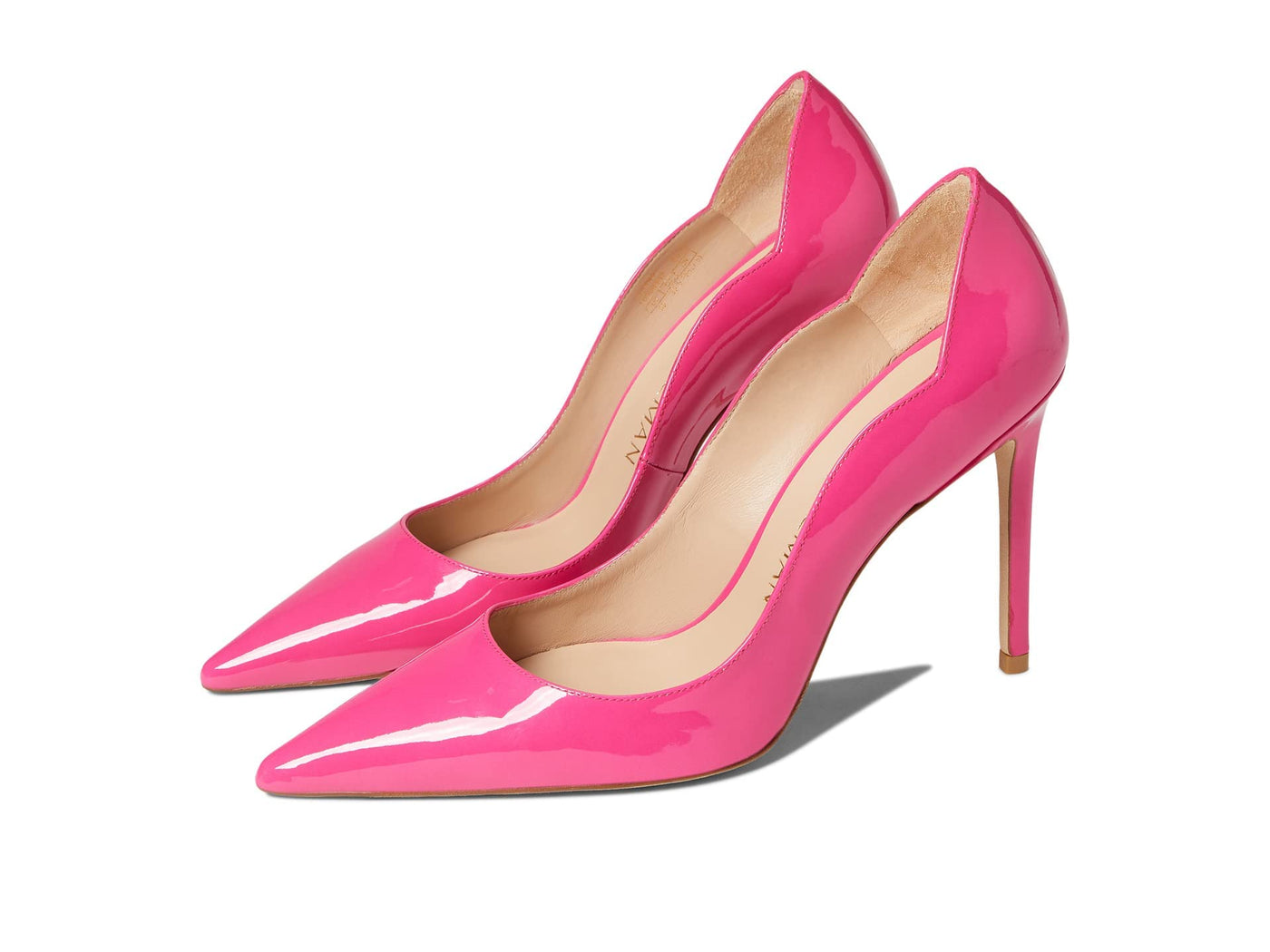 Stuart Weitzman Stuart 100 Scallop Pump Magenta 8 B
