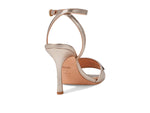 Coach Kyra Metallic Leather Sandal Platinum Champagne 7 B (M)