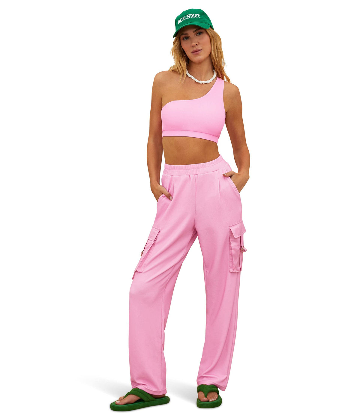 Beach Riot Range Cargo Pants Prism Pink SM