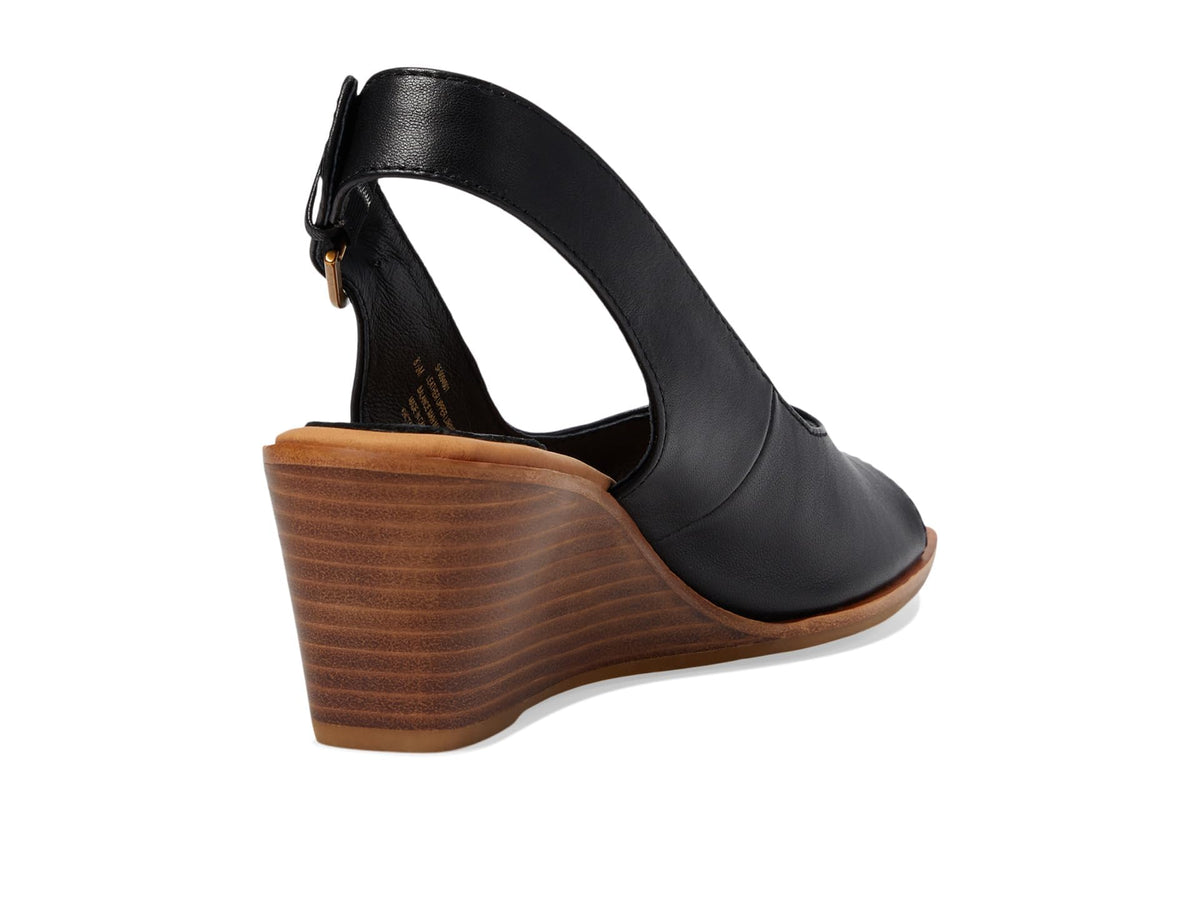 Sofft Women's Gabriella Wedge Sandal, Black, 9.5