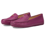 Coach® Marley Driver Women Loafers – Pebbled Leather Upper – Cushioned Footbed – Synthetic Lining – Gold Tone Deep Plum 8.5 B - Medium