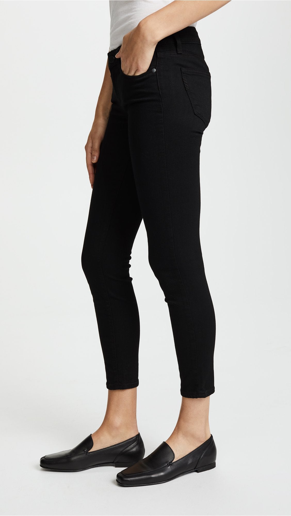 PAIGE Women's Verdugo Denim Crop, Black Overdye, 29