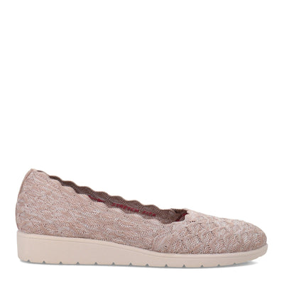 Skechers Women's Low Wedge Loafer Flat, Taupe, 7.5