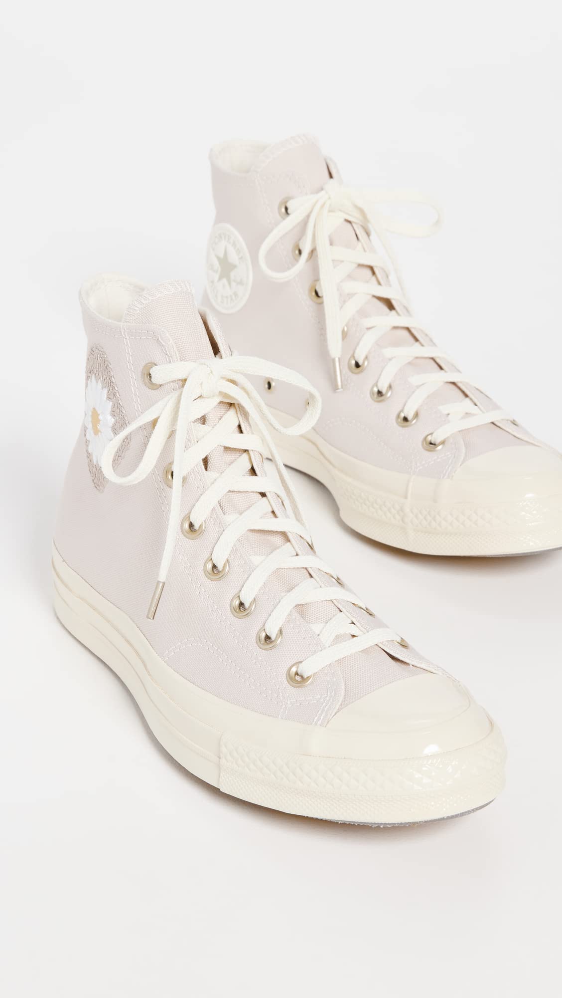 Converse A03519C Men's Chuck 70 Festival Florals Embr Trainers (Sand, US 6.5M/8.5F)