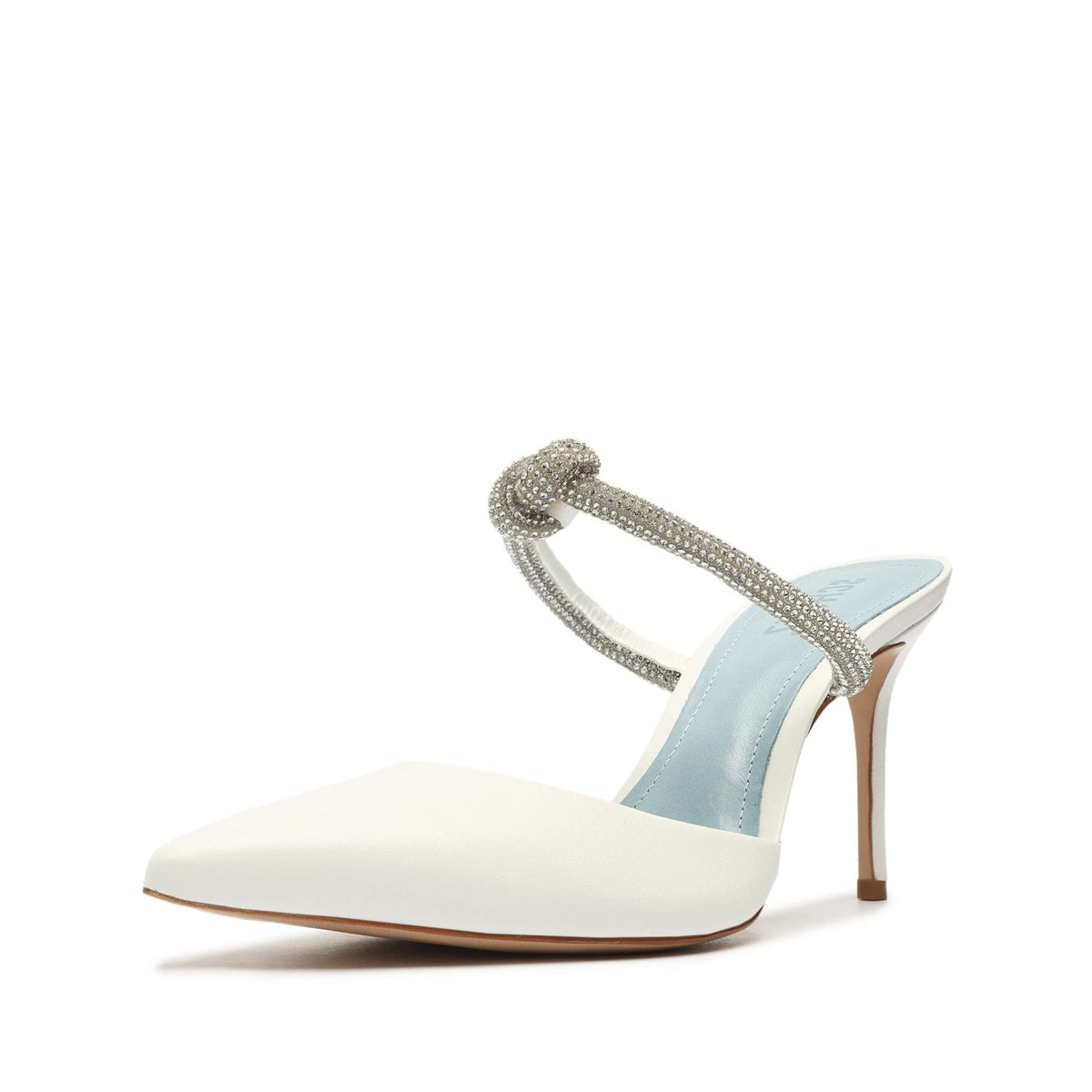 SCHUTZ Women's Pearl Pumps, White, 10.5 Medium US