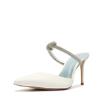 SCHUTZ Women's Pearl Pumps, White, 10.5 Medium US