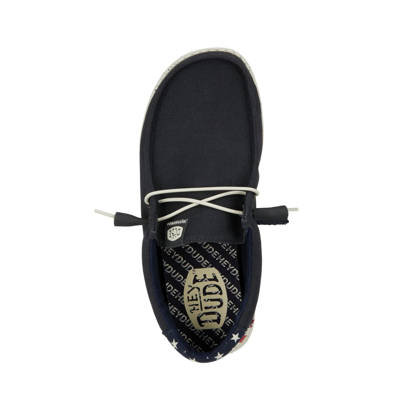 Hey Dude Boy's Wally Americana Navy White Size 10 | Toddler's Shoes | Toddler Slip-on Loafers | Comfortable & Light-Weight