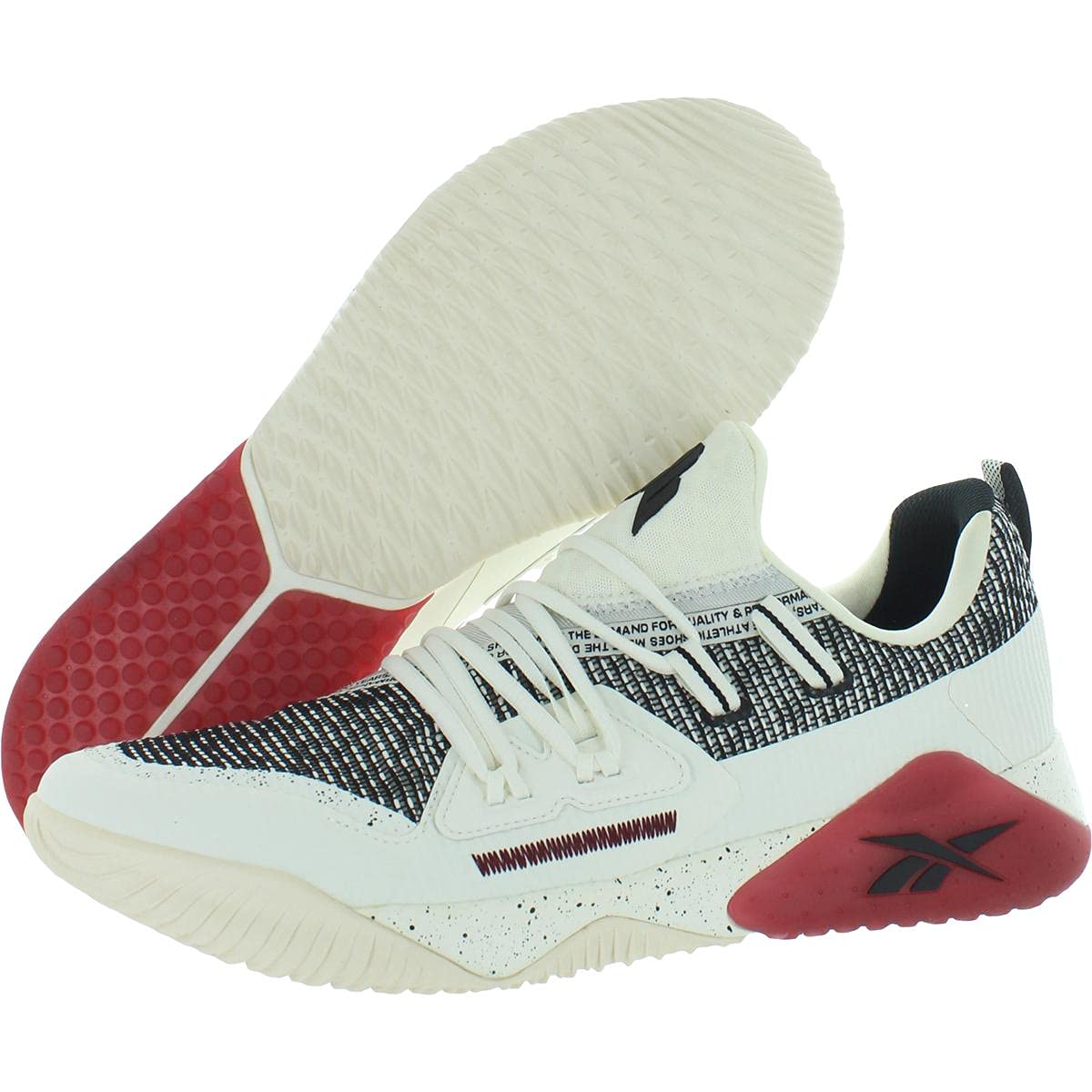 Reebok Men's JJ III Cross Trainer, Chalk/Lux Maroon/Black, 13 M US