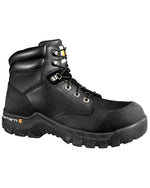 Carhartt Men's 6" Rugged Flex Waterproof Breathable Composite Toe Leather Work Boot CMF6371,Black Oil Tanned,9.5 W US