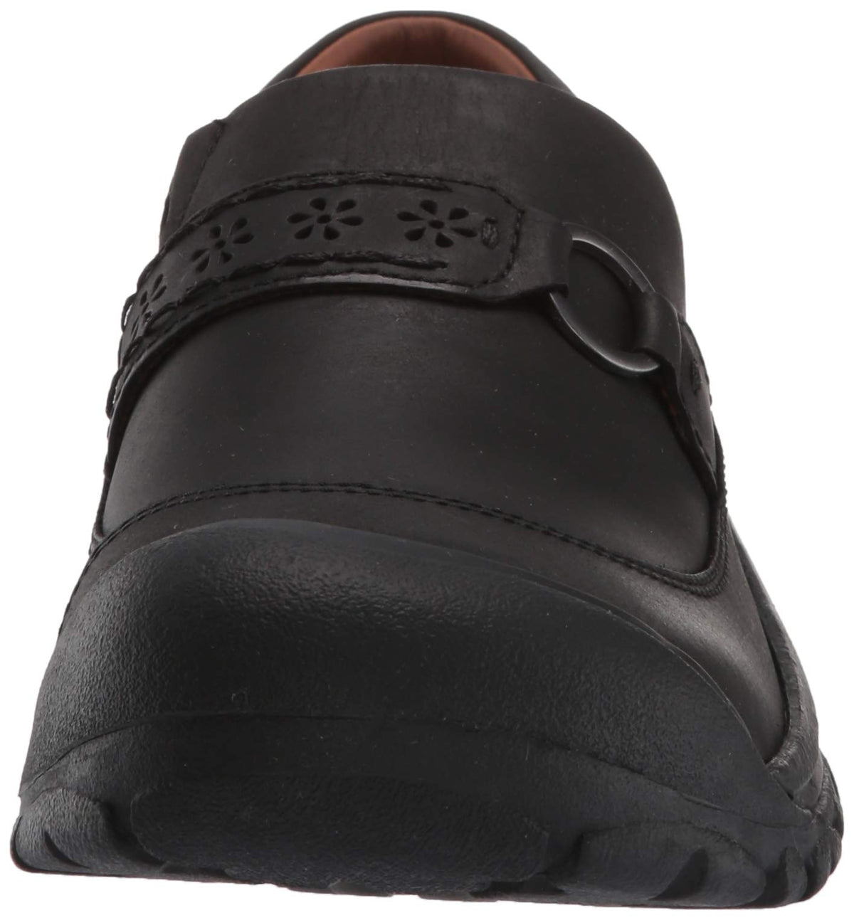 KEEN Women's Kaci 2 Casual Comfortable Leather Slip on Clog 5 Black/Black