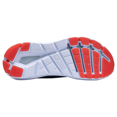 HOKA ONE ONE Womens Elevon 2 Textile Synthetic Moroccan Blue Hot Coral Trainers 7 US