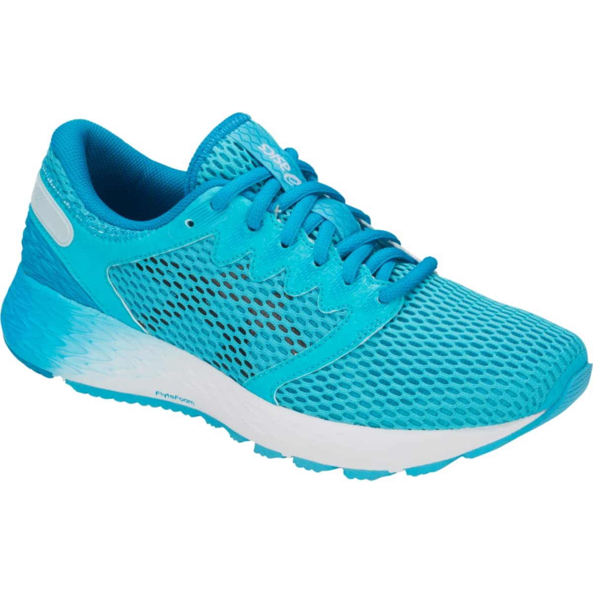 ASICS 1012A123 Women's Roadhawk FF2 Running Shoe, Aquarium/Black - 6 B(M) US
