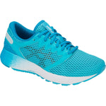 ASICS 1012A123 Women's Roadhawk FF2 Running Shoe, Aquarium/Black - 6 B(M) US