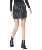 Show Me Your Mumu Malone Miniskirt Black Faux Leather XL