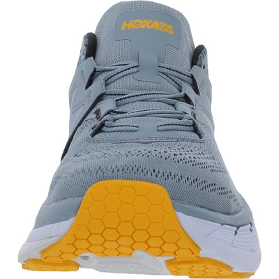HOKA ONE ONE Mens Gaviota 2 Fitness Lace Up Running Shoes Gray 10.5 Medium (D)