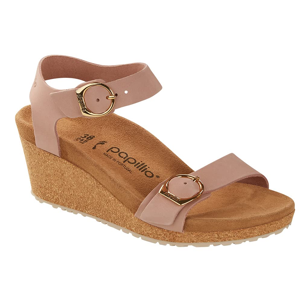 Birkenstock Women's Soley Nubuck Soft Pink 39 N