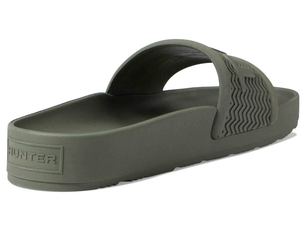 Hunter Bloom Foam Slide Lichen Green 11 M