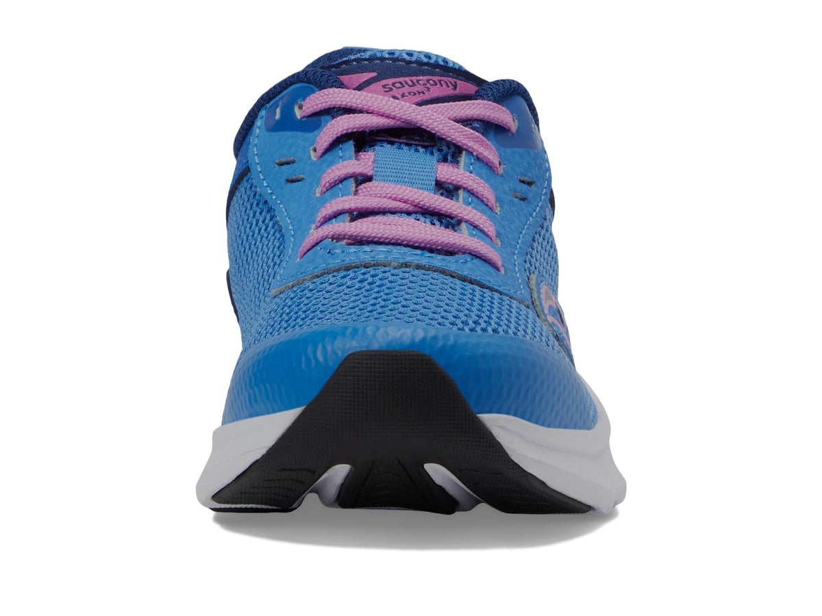 Saucony Axon 3 Sneaker, BLUELIGHT/Grape, 3 US Unisex Big Kid