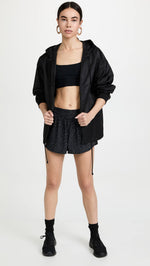 Varley Women's Kallin Running Shorts, Shadow Animal, Print, Black, XS